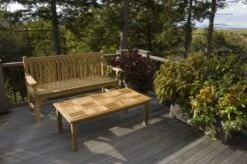 Basketweave Rectangular Table, Large -Eco Garden Shop 36351 003v