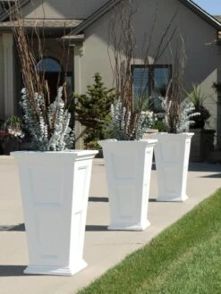 Fairfield Self-Watering Tall Patio Planters, 28” -Eco Garden Shop 39 342 106V tif
