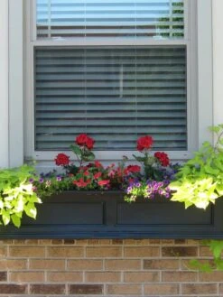 Fairfield Self-Watering Window Box, 4’ -Eco Garden Shop 39345 07V tif