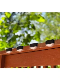 Maxsa® Solar Powered Deck Lights, Pack Of 4 -Eco Garden Shop 3 4 crop 8613535 02V