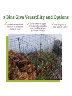 3-Bin Wire Composter -Eco Garden Shop 40 280 versatility GSC