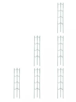 Stacking Tomato Ladders, Set Of 6 -Eco Garden Shop 40309 Grn stacking tomato ladders set of 6 green tif