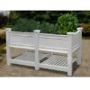 Cambridge Elevated Planter With Extension -Eco Garden Shop 8588171 01v cambridge white vinyl elevated planter with extension