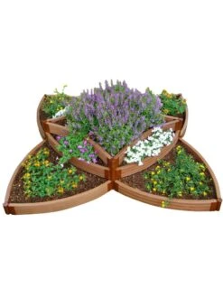 Classic Sienna Versailles Sunburst Raised Garden Bed With 2" Boards -Eco Garden Shop 8588252 07v
