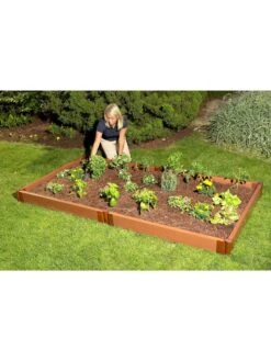 Classic Sienna Composite Raised Bed, 5-1/2" High With 2" Boards -Eco Garden Shop 8588260 01v