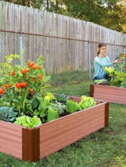 Composite Raised Bed With 1" Boards, 11" -Eco Garden Shop 8588269 03V tif