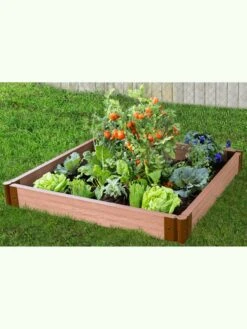 Classic Sienna Composite Raised Bed, 5-1/2" High With 2" Boards -Eco Garden Shop 8588270 02v