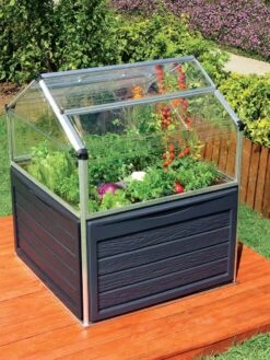 Canopia® By Palram Plant Inn™ Raised Bed Greenhouse, 4' X 4' -Eco Garden Shop 8588308 16V jpg