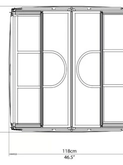 Canopia® By Palram Plant Inn™ Raised Bed Greenhouse, 4' X 4' -Eco Garden Shop 8588803 11V tif