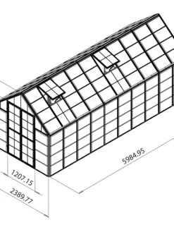 Canopia® By Palram Harmony™ Snap & Grow Greenhouse, 8' -Eco Garden Shop 8591043 11V tif