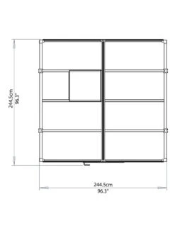 Canopia® By Palram Glory™ Greenhouse, 8' -Eco Garden Shop 8591547 14v