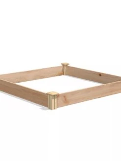 Cedar Raised Garden Bed, 4' X 4' X 6" -Eco Garden Shop 8591724 04V tif