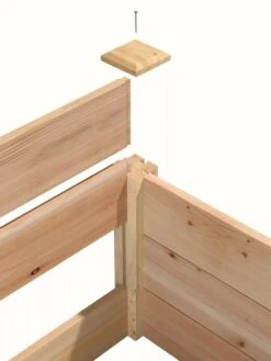 Cedar Raised Garden Bed, 4' X 4' X 6" -Eco Garden Shop 8591724 06V tif