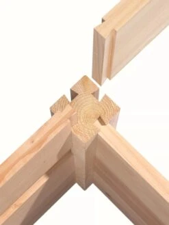 Cedar Raised Garden Bed, 4' X 4' X 6" -Eco Garden Shop 8591724 07V tif