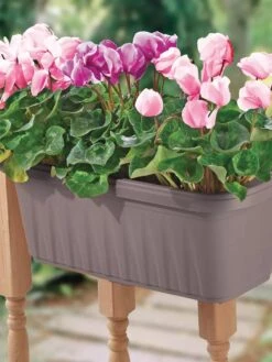 Adjustable Self-Watering Railing Planter, 24" -Eco Garden Shop 8592173 02V tif