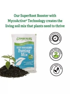 Organic Self-Watering Potting Mix, 20 Qts. 10 Organic Self-Watering Potting Mix, 20 Qts. -Eco Garden Shop 8592225 3