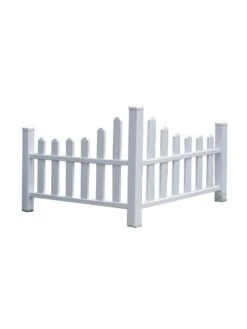 Country Corner Vinyl Picket Fence -Eco Garden Shop 8593637 02v