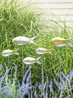 Fish Out Of Water Garden Stakes, Set Of 5 -Eco Garden Shop 8593672 9131 tif