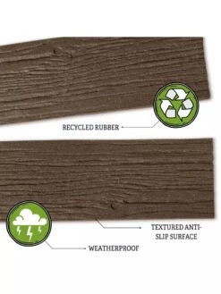 Recycled Rubber Railroad Tie Stepping Stone -Eco Garden Shop 8594281 3