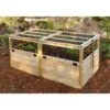 Garden In A Box With Trellis/Lid Option, 3' X 6' -Eco Garden Shop 8594505 01V raised cedar bed with trellis option