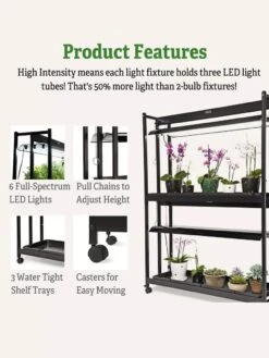 LED SunLite® High Intensity 2-Tier Garden 16 LED SunLite® High Intensity 2-Tier Garden -Eco Garden Shop 8596023 4
