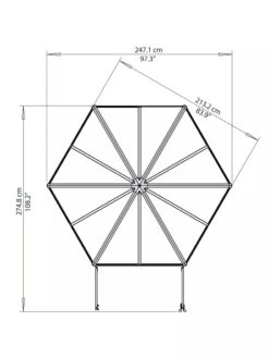 Canopia® By Palram Oasis Hexagon Greenhouse -Eco Garden Shop 8596238 005V tif