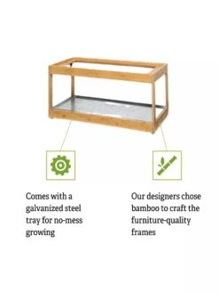 Low Bamboo LED Grow Light Garden -Eco Garden Shop 8597720 5