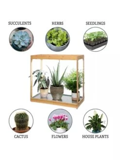 Medium Bamboo LED Grow Light Garden -Eco Garden Shop 8597883 3