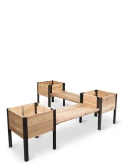 Cedar Bench Kit, Natural, 42" -Eco Garden Shop 8597992 10056 tif 1