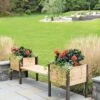 Elevated Cedar Planter Bench Kit, Natural, 90" -Eco Garden Shop 8597992 9634 tif