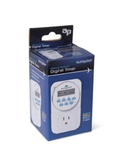 Digital Programmable 7 Day Timer Single Outlet -Eco Garden Shop 8598884 17673