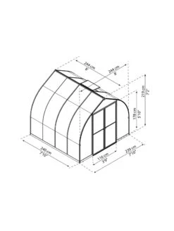 Canopia® By Palram Bella™ Greenhouse, 8' -Eco Garden Shop 8599337 08v