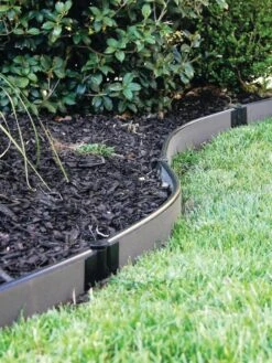 Curved Composite Landscape Edging Kit With 1" Boards 12 Curved Composite Landscape Edging Kit With 1" Boards -Eco Garden Shop 8599404 11V tif