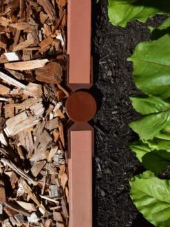 Straight Landscape Edging Kit With 2" Boards -Eco Garden Shop 8599408 03V tif