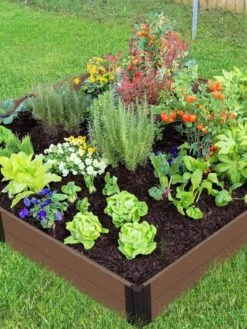 Composite Raised Bed With 1" Boards, 11" -Eco Garden Shop 8599452 01V tif
