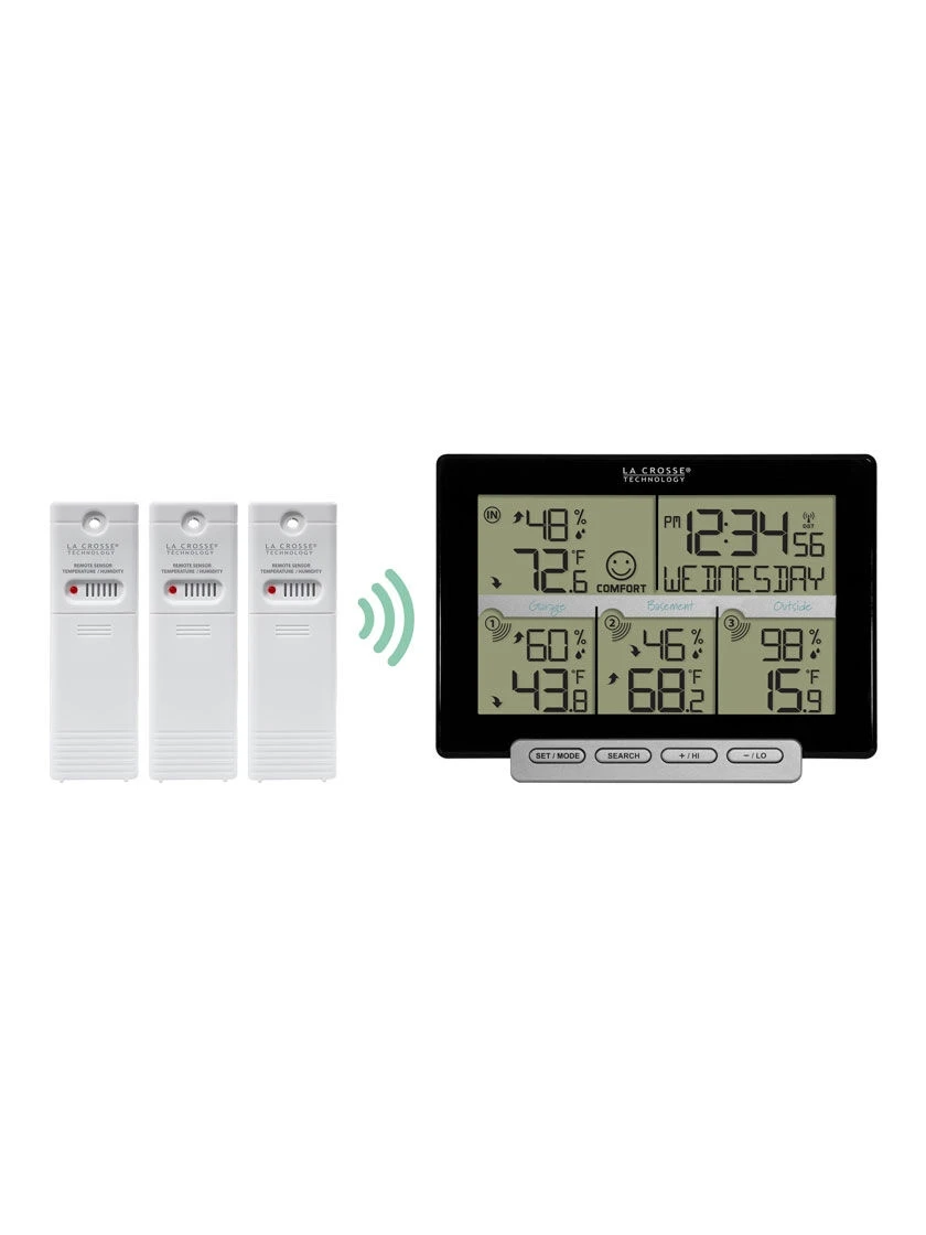 La Crosse 308-1412-3TX-INT Wireless Weather Station With 3 Sensors 4 La Crosse 308-1412-3TX-INT Wireless Weather Station With 3 Sensors - Image 2