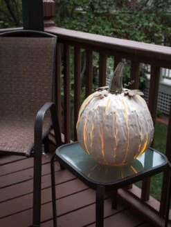 Desert Steel Pumpkin Luminary, Short -Eco Garden Shop 8599560 05v