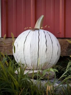 Desert Steel Pumpkin Luminary, Short -Eco Garden Shop 8599560 06v desert steel pumpkin luminary short lantern