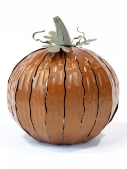 Desert Steel Pumpkin Luminary, Short -Eco Garden Shop 8599560 10v