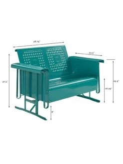 Crosley Bates Loveseat Glider -Eco Garden Shop 8599629 02v