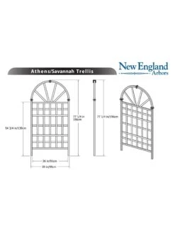 Savannah Composite Vinyl Trellis -Eco Garden Shop 8599769 03v