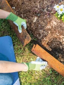 Corten Steel Edging 5" H, Set Of 3 -Eco Garden Shop 8599845 0253 tif