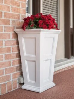 Fairfield Self-Watering Tall Patio Planters, 34” -Eco Garden Shop 8600109 02V tif