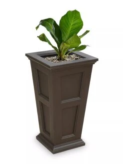 Fairfield Self-Watering Tall Patio Planters, 34” -Eco Garden Shop 8600109 06V tif