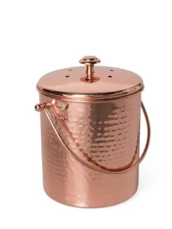 Hammered Copper Compost Pail -Eco Garden Shop 8600224 19320 tif
