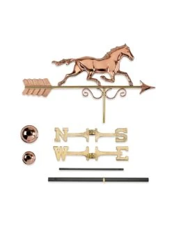 Galloping Horse Copper Weathervane -Eco Garden Shop 8600346 04v