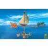 Sailboat Cottage Copper Weathervane With Roof Mount