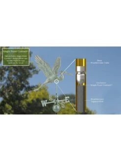 Graceful Blue Heron Copper Weathervane -Eco Garden Shop 8600374 06v