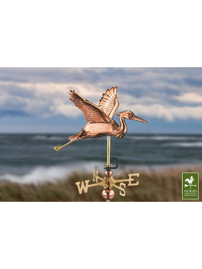 Blue Heron Cottage Copper Weathervane 6 Blue Heron Cottage Copper Weathervane - Image 4
