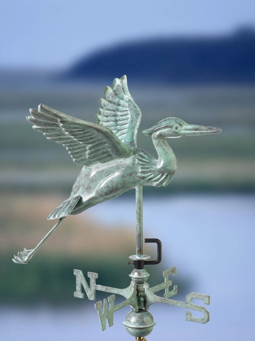 Blue Heron Cottage Copper Weathervane 3 Blue Heron Cottage Copper Weathervane